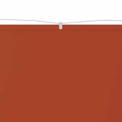 Toldo vertical 60x800 cm tecido oxford cor terracota