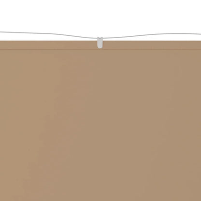 Toldo vertical 140x420 cm tecido oxford cinza-acastanhado