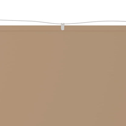 Toldo vertical 140x800 cm tecido oxford cinza-acastanhado