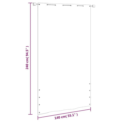 Tela de varanda 140x240 cm tecido oxford verde-claro
