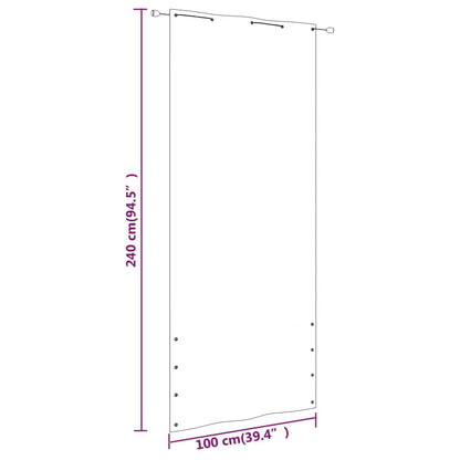 Tela de varanda 100x240 cm tecido oxford azul