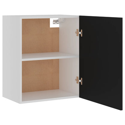 Armários de parede “Lyon” 2 pcs derivados madeira preto