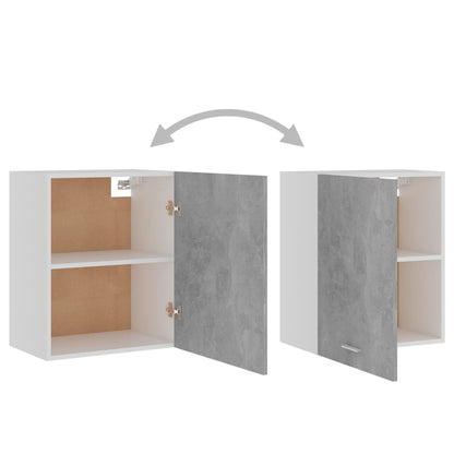 Armários parede “Lyon” 2pcs deriv. madeira cinza cimento