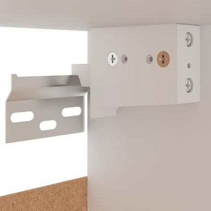 Armários parede “Lyon” 2pcs deriv. madeira cinza cimento