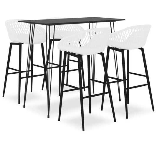 5 pcs conjunto de bar preto e branco