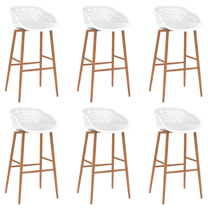7 pcs conjunto de bar branco