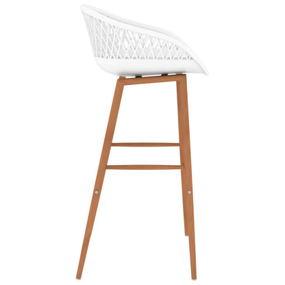 7 pcs conjunto de bar branco