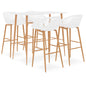 5 pcs conjunto de bar branco