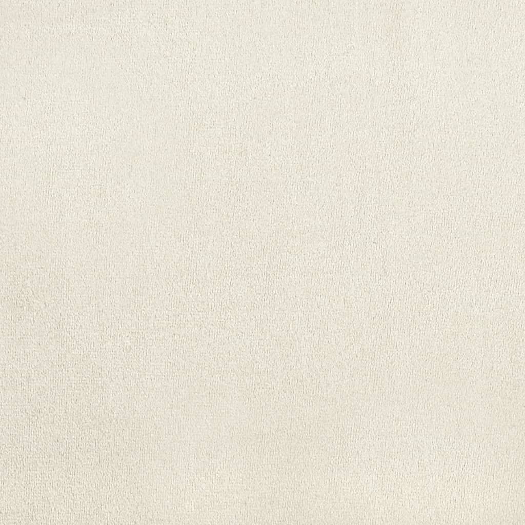 Cadeiras de jantar 2 pcs veludo branco nata