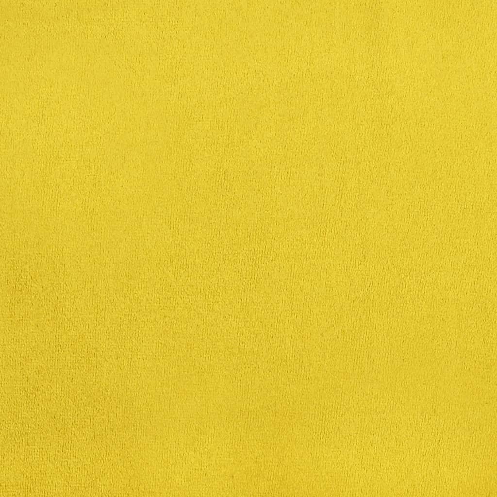 Cadeiras de jantar 4 pcs veludo amarelo mostarda