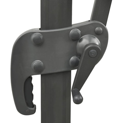 Guarda-sol de jardim cantilever com tampo duplo 300x300 cm areia
