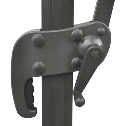 Guarda-sol de jardim cantilever com tampo duplo terracota 400x300 cm
