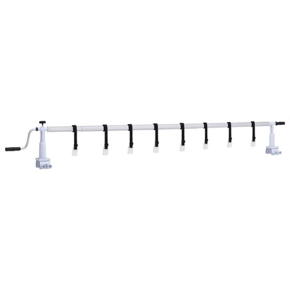 Enrolador para cobertura de piscina com base de plástico