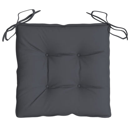 Almofadões de cadeira 6 pcs 50x50x7 cm tecido oxford antracite