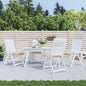 Almofadões de cadeira 4 pcs 50x50x7 cm tecido oxford bege
