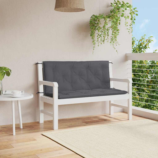 Almofadão banco jardim 120x(50+50)x7cm tecido oxford antracite