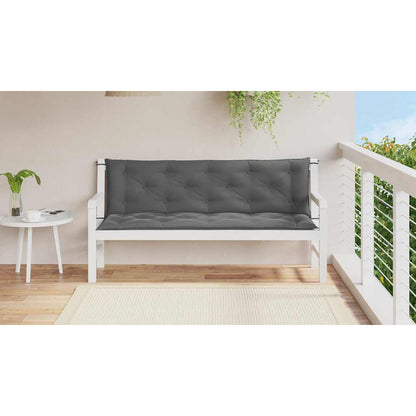 Almofadão banco jardim 150x(50+50)x7cm tecido oxford antracite