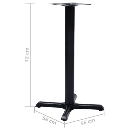 Perna para mesa de bistrô 56x56x72 cm ferro fundido preto