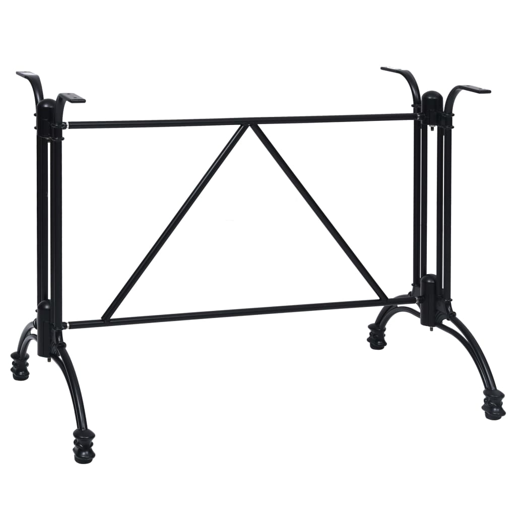Perna para mesa de bistrô 93x60x72 cm alumínio fundido preto