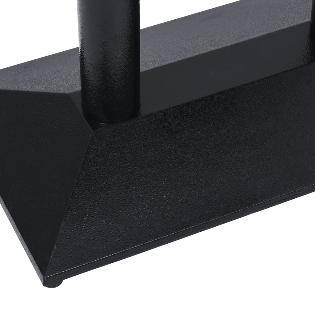 Perna para mesa de bistrô 70x40x72 cm ferro fundido preto