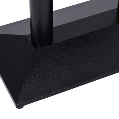 Perna para mesa de bistrô 70x40x72 cm ferro fundido preto
