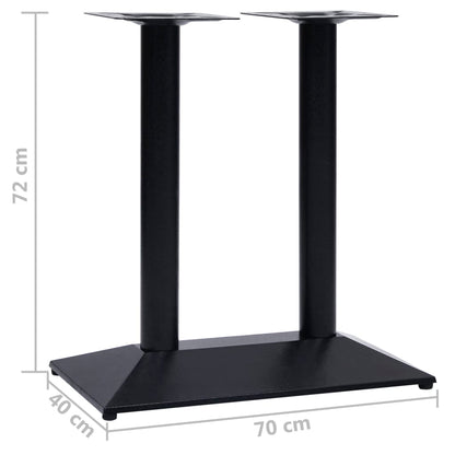Perna para mesa de bistrô 70x40x72 cm ferro fundido preto