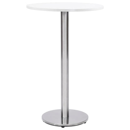 Perna para mesa de bistrô Ø45x107 cm aço inoxidável prateado