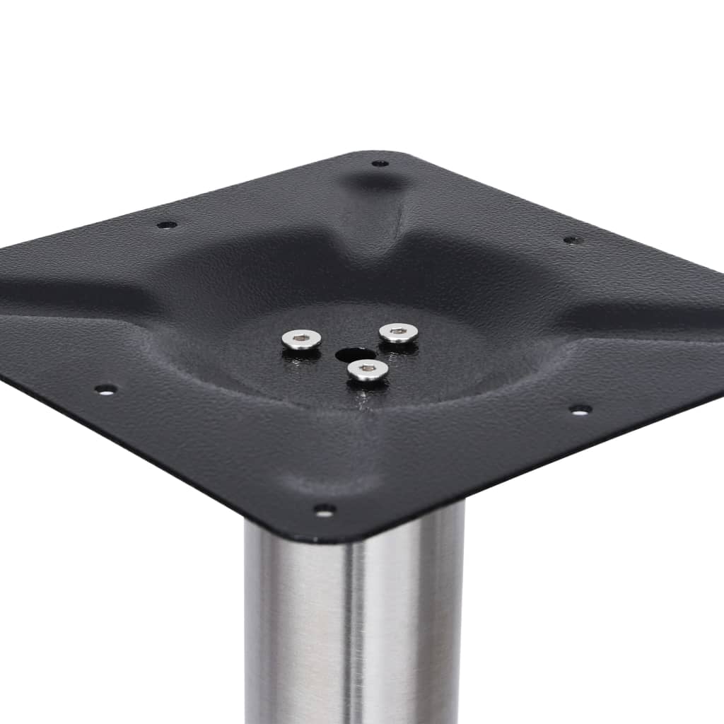 Perna para mesa de bistrô Ø45x107 cm aço inoxidável prateado