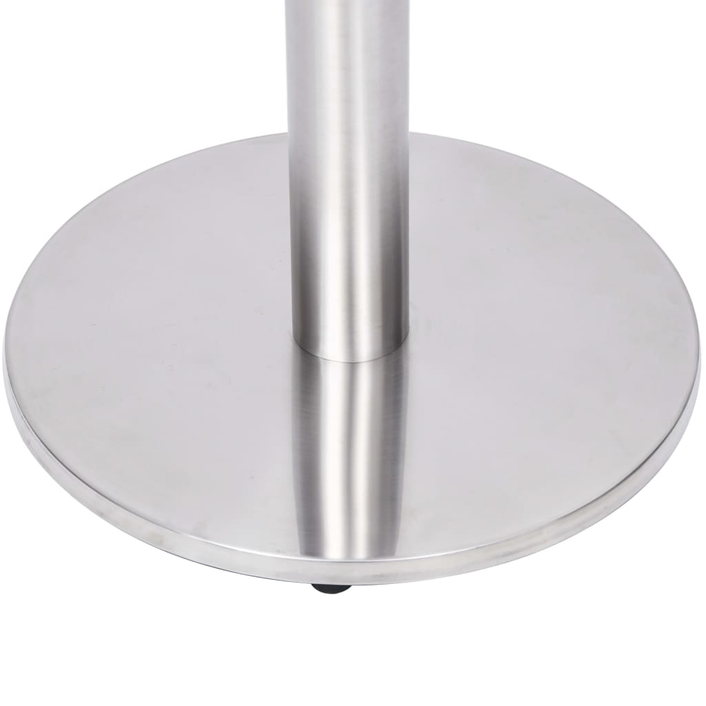 Perna para mesa de bistrô Ø45x107 cm aço inoxidável prateado
