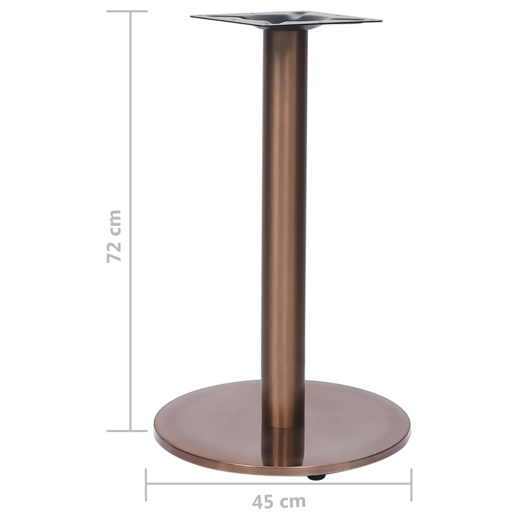 Perna para mesa de bistrô Ø45x72 cm aço inoxidável dourado