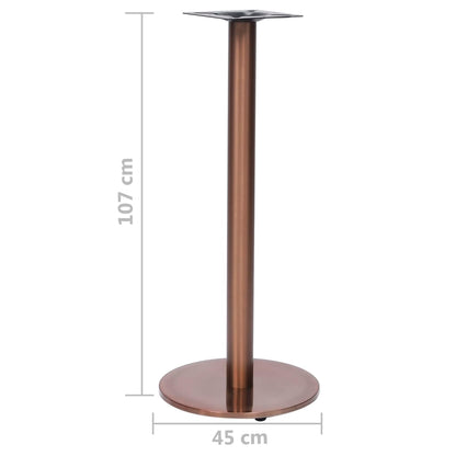 Perna para mesa de bistrô Ø45x107 cm aço inoxidável dourado