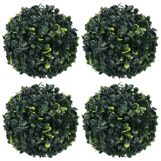Bolas de buxos artificiais 4 pcs 12 cm