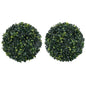 Bolas de buxo artificiais 2 pcs 45 cm