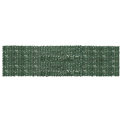 Tela de varanda com folhas verde-escuras 600x150 cm