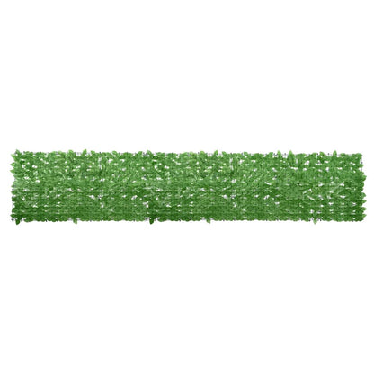 Tela de varanda com folhas verdes 400x75 cm