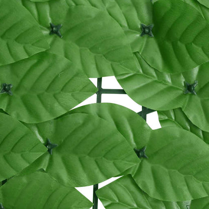 Tela de varanda com folhas verdes 400x75 cm