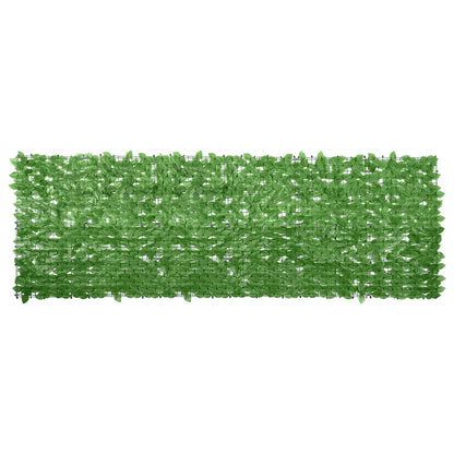 Tela de varanda com folhas verde 300x100 cm