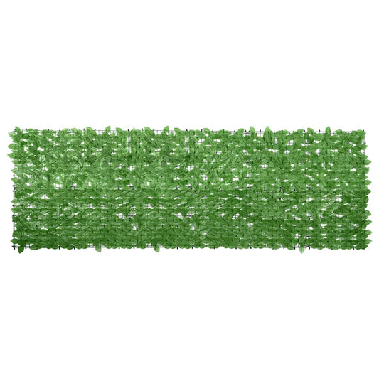 Tela de varanda com folhas verde 300x100 cm