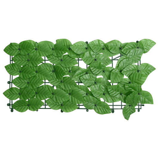 Tela de varanda com folhas verdes 400x100 cm
