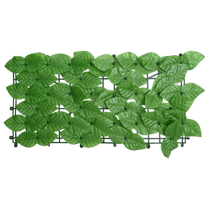 Tela de varanda com folhas verdes 500x100 cm