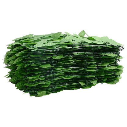 Tela de varanda com folhas verdes 500x100 cm