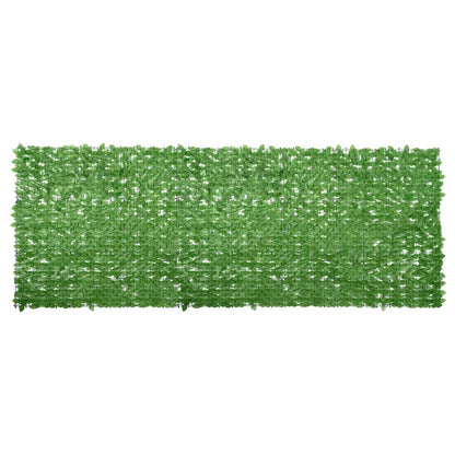 Tela de varanda com folhas verdes 400x150 cm