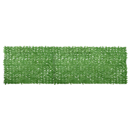 Tela de varanda com folhas verdes 600x150 cm