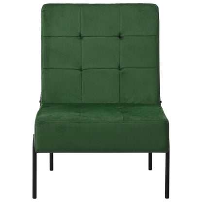 Cadeira de descanso 65x79x87 cm veludo verde-escuro
