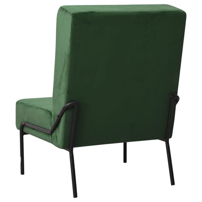Cadeira de descanso 65x79x87 cm veludo verde-escuro