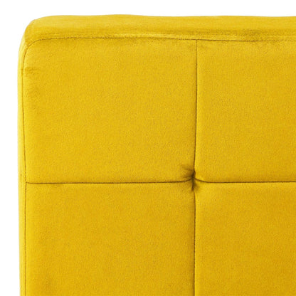 Cadeira de descanso 65x79x87 cm veludo amarelo mostarda