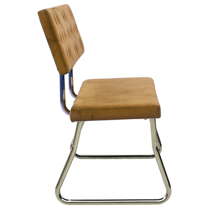 Banco 110 cm veludo castanho