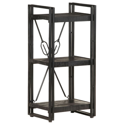 Estante com 3 prateleiras 40x30x80 cm mangueira maciça preto