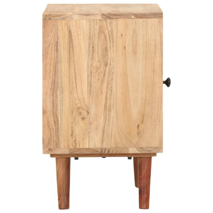 Mesa de cabeceira 40x30x50 cm madeira de acácia maciça