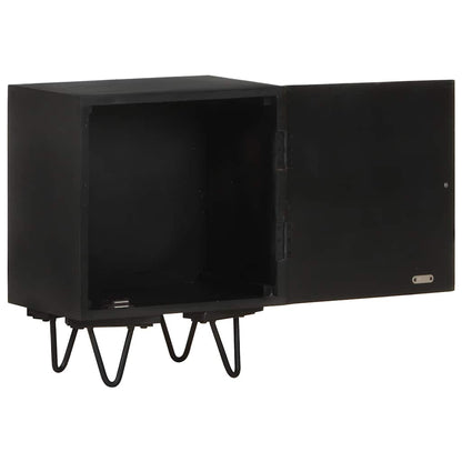 Mesa de cabeceira c/ frente bronze 40x30x50 cm mangueira maciça